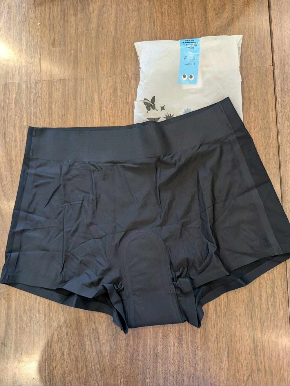 Knix Women's Super Absorbency Leakproof Boyshort Underwear Size L Black